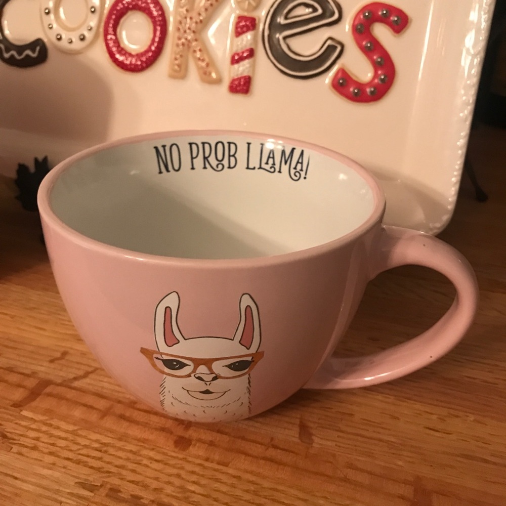 No Prob Llama ceramic oversized mug